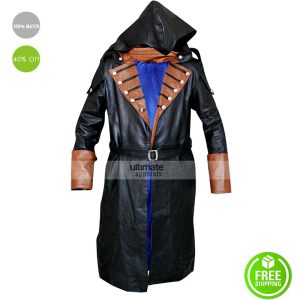 Assassins Creed Unity Arno Dorian Costume Trench Coat