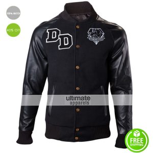 Big Boss Diamond Dogs Varsity Letterman Black Jacket
