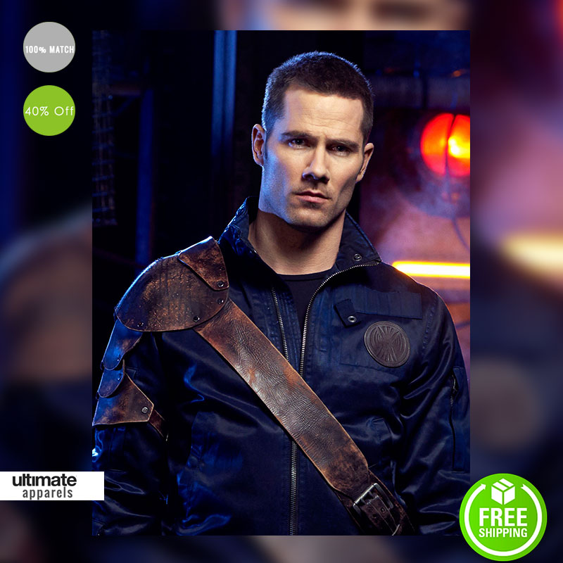 Killjoys Luke Macfarlane (D'Avin Jaqobis) Blue Costume Jacket