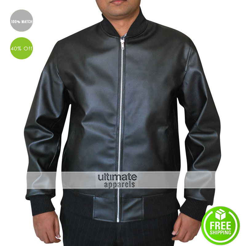 Neighbors Movie Zac Efron Black Bomber Jacket