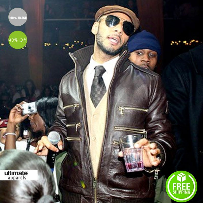 Swizz-Beatz-Multi-Pocket-Lambskin-Bomber-Jacket