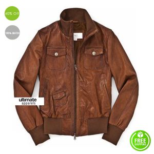 Marlboro Classics Brown Bomber Men Jacket