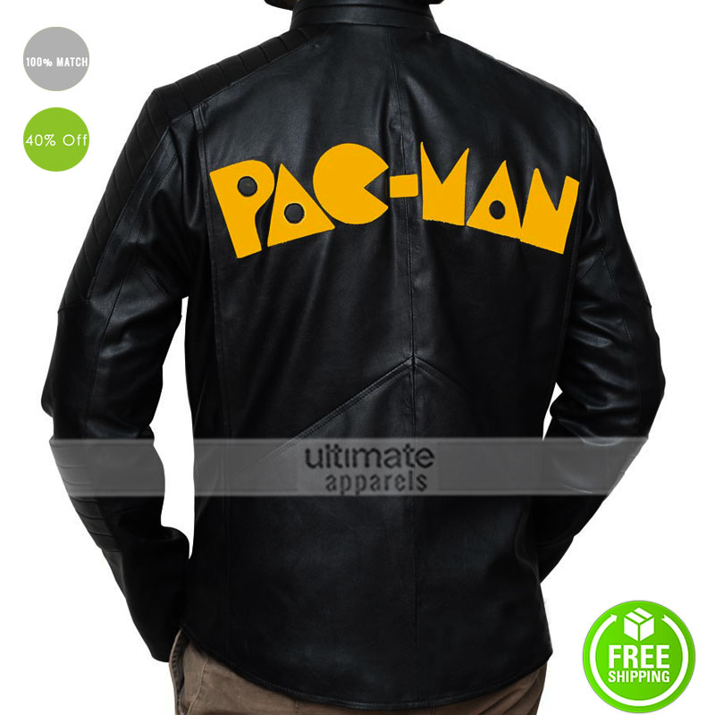 Pac-Man Game Leather Jacket For Men/Women