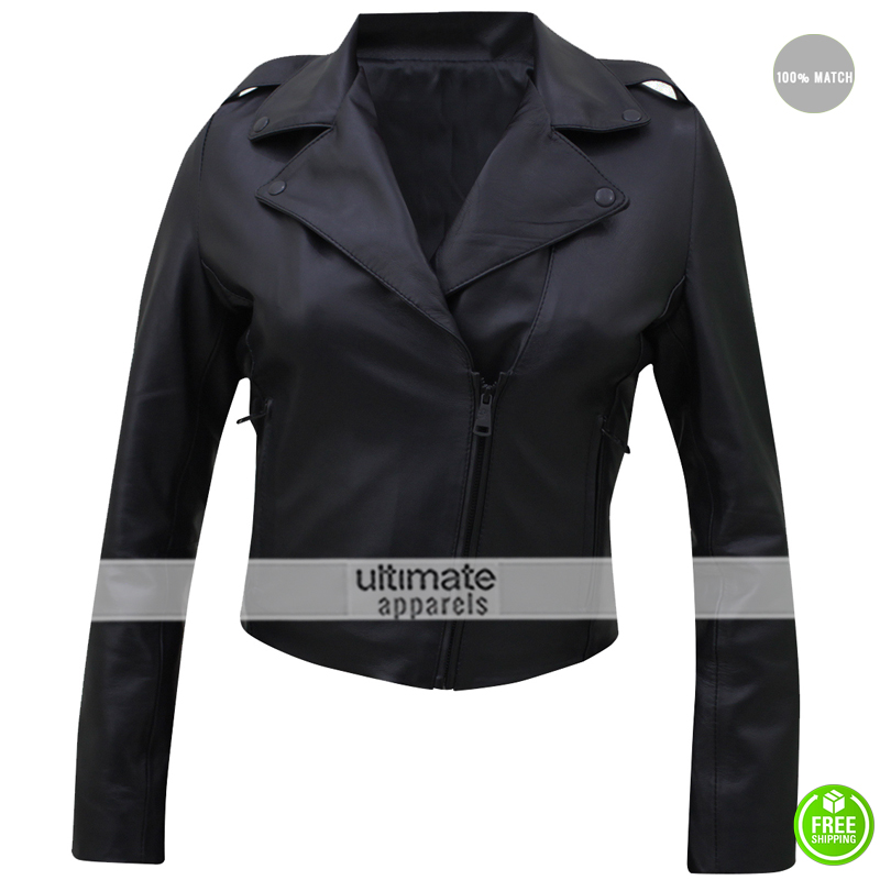 Valentino Designer Biker Black Leather Jacket