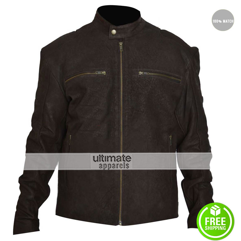 Captain America Civil War Chris Evans Brown Jacket