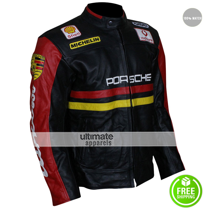 Porsche-Black-Racing-Patches-Jackets