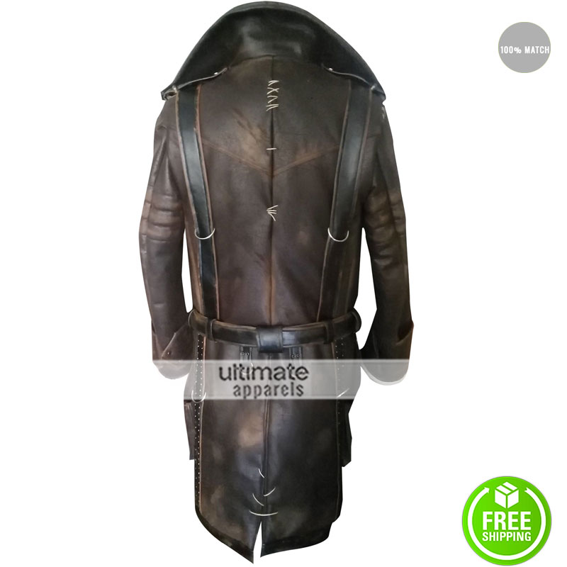 Maxson Battle Fallout 4 Brotherhood of Steel Leather Coat (3)