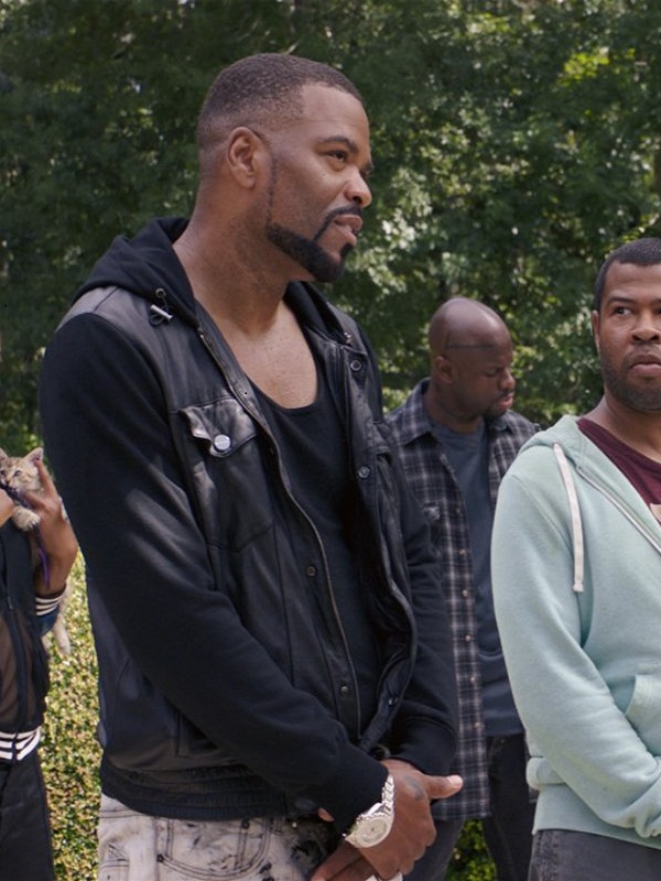 Method Man Keanu Cheddar Black Leather Hoodie Jacket