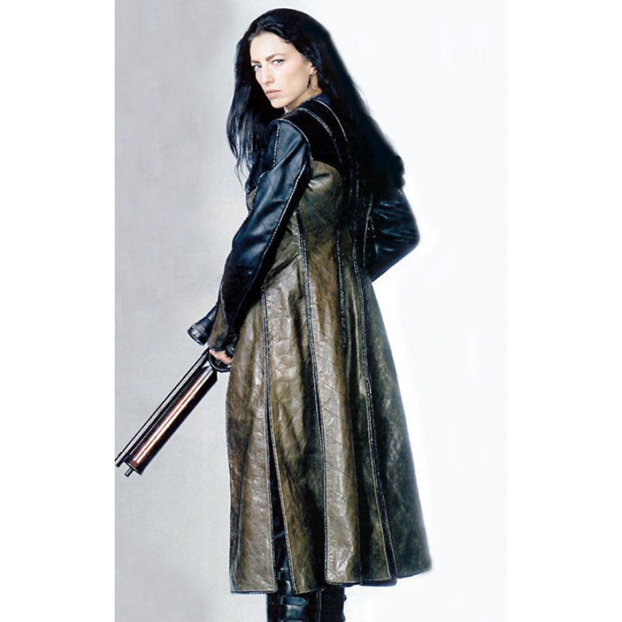 Officer Aeryn Sun Farscape Claudia Leather Trench Coat