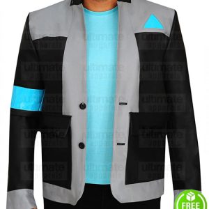 Detroit Become Human Android RK800 Connor Leather Costume Jacket