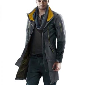 Detroit Become Human Markus Android RK200 Cosplay Black Leather Coat
