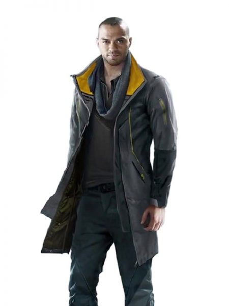 Detroit Become Human Markus Android RK200 Cosplay Black Leather Coat