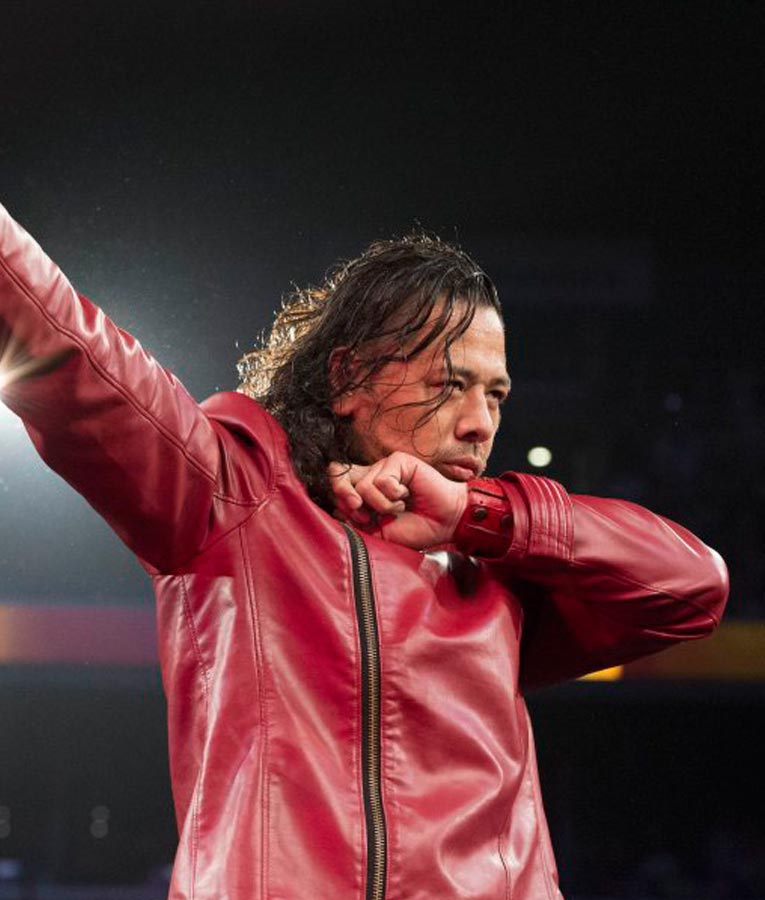 WWE Shinsuke Nakamura Red Leather Jacket
