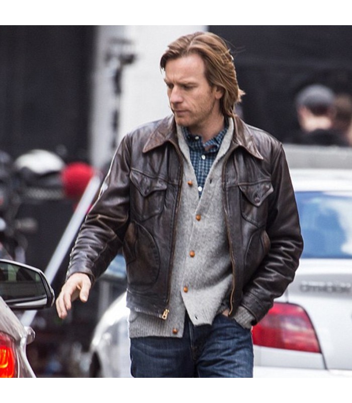 Our Kind of Traitor Ewan McGregor Brown Leather Jacket