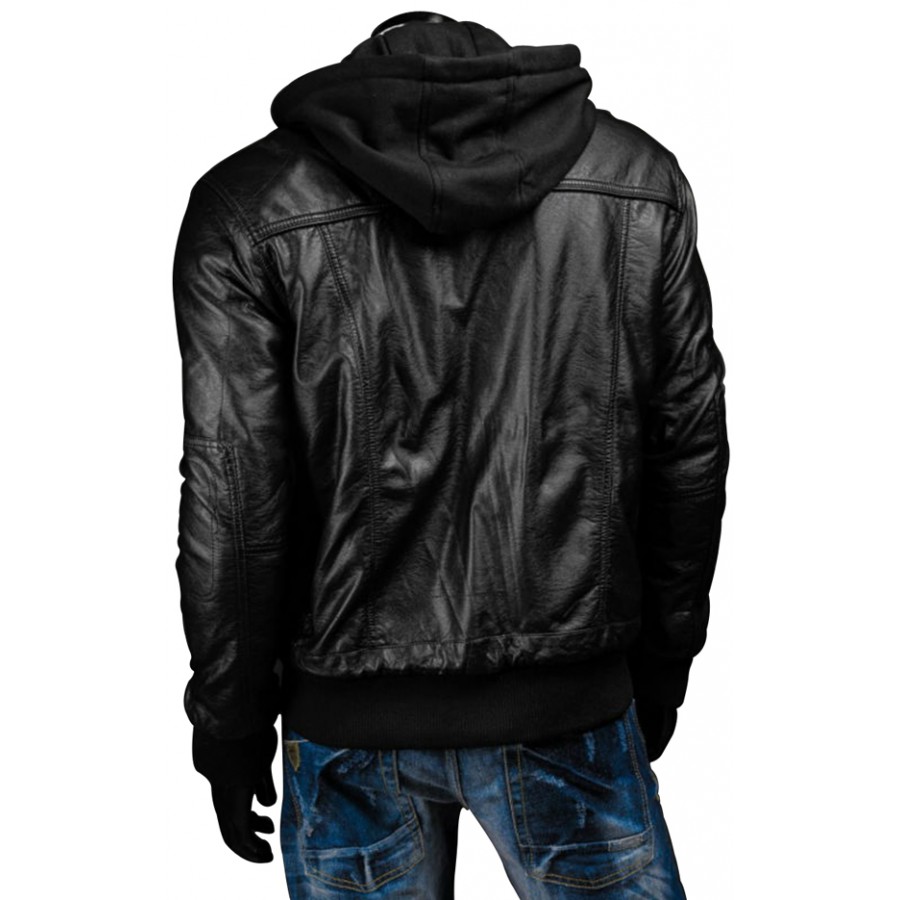 Slim-Fit-Hooded-Leather-Jacket (3)
