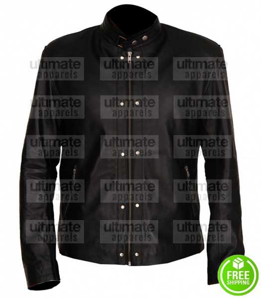 NAGE MUTANT CASEY JONES BLACK LEATHER JACKET