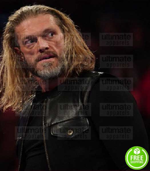 WWE RAW EDGE RETURN 2K20 BLACK LEATHER VEST