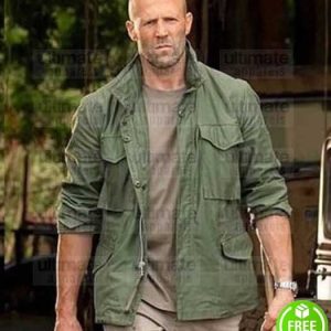 HOBBS AND SHAW JASON STATHAM (DECKARD SHAW) GREEN COTTON JACKET