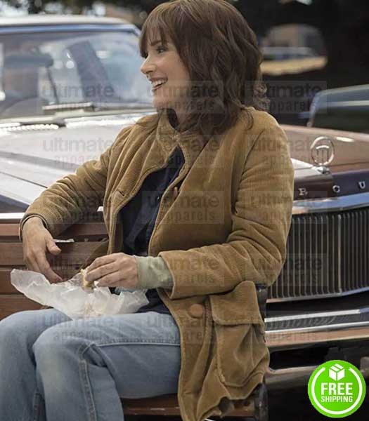 STRANGER THINGS WINONA RYDER (JOYCE BYERS) BROWN COAT