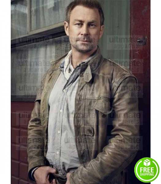 DEFIANCE GRANT BOWLER (JOSHUA NOLAN) LEATHER JACKET