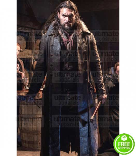 FRONTIER DECLAN HARP (JASON MOMOA) LEATHER COAT