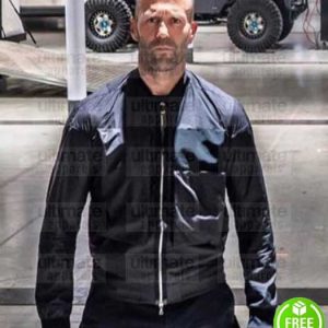 HOBBS & SHAW JASON STATHAM (DECKARD SHAW) BLACK COTTON JACKET