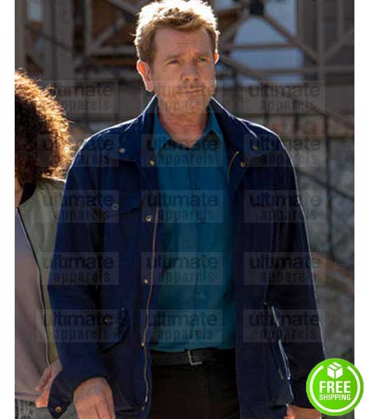 RESEARCH UNIT XAVIER DELUC (MARTIN BERNIER) BLUE COTTON JACKET