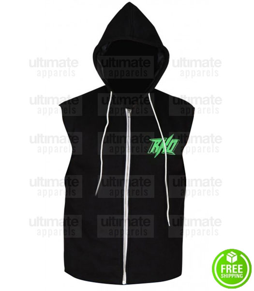 WWE RANDY ORTON RKO BLACK HOODIE VEST