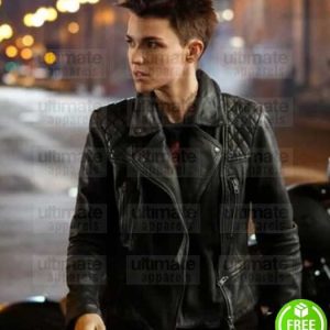 BATWOMAN RUBY ROSE (BATWOMAN) BLACK LEATHER JACKET