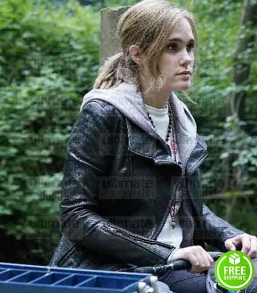 BEYOND EDEN BROLIN (CHARLIE) BLACK BIKER LEATHER JACKET