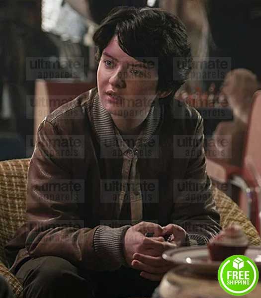 CHILLING ADVENTURES OF SABRINA LACHLAN WATSON (THEO PUTNAM) BOMBER LEATHER JACKET
