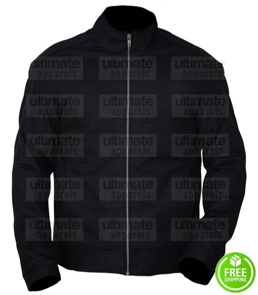 MILE 22 MARK WAHLBERG (JAMES SILVA) BLACK COTTON JACKET