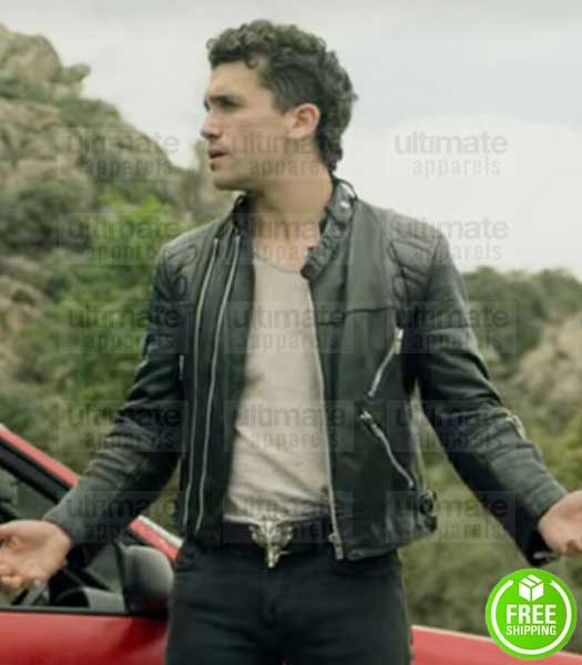 MONEY HEIST SEASON 4 JAIME LORENTE (DENVER) BLACK LEATHER JACKET