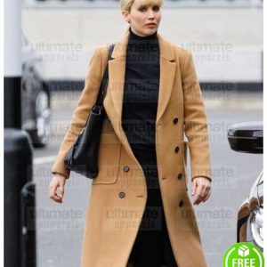 RED SPARROW JENNIFER LAWRENCE (DOMINIKA EGOROVA) BROWN COTTON COAT