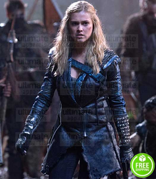THE 100 ELIZA TAYLOR (CLARKE GRIFFIN) LEATHER COAT