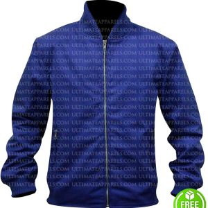 6 UNDERGROUND RYAN REYNOLDS BLUE BOMBER JACKET