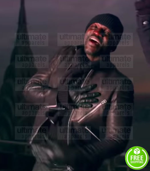 AKON LONELY ISLAND BLACK LEATHER JACKET