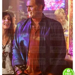 ASH VS EVIL DEAD BRUCE CAMPBELL (ASHLEY WILLIAMS) BLUE COTTON JACKET