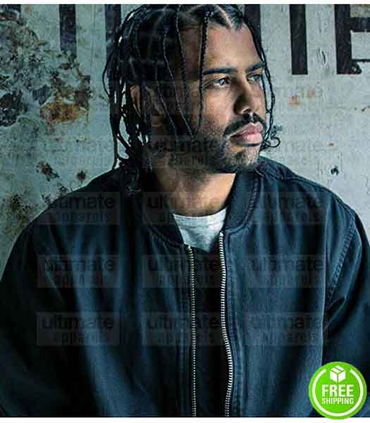 BLINDSPOTTING DAVEED DIGGS (COLLINS) BLACK BOMBER JACKET