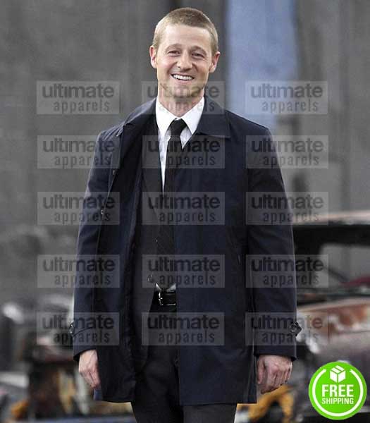 GOTHAM BEN MCKENZIE (JAMES GORDON) BLACK COTTON JACKET