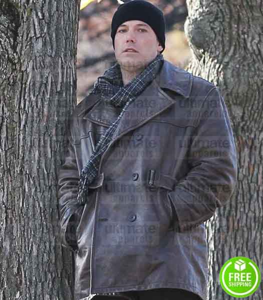 LIVE BY NIGHT BEN AFFLECK (JOE COUGHLIN) BROWN LEATHER JACKET