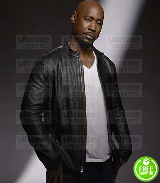 LUCIFER D.B. WOODSIDE (AMENADIEL) BLACK LEATHER JACKET