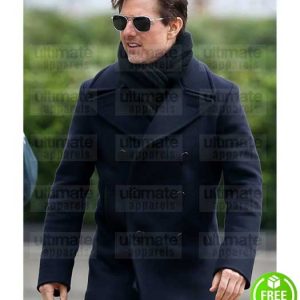 MISSION IMPOSSIBLE FALLOUT TOM CRUISE (ETHAN HUNT) BLACK WOOL COAT