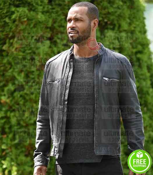 SHADOWHUNTERS ISAIAH MUSTAFA (LUCIAN GRAYMARK) BLACK LEATHER JACKET