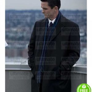 THE KILLING BILLY CAMPBELL (DARREN RICHMOND) BLACK WOOL COAT