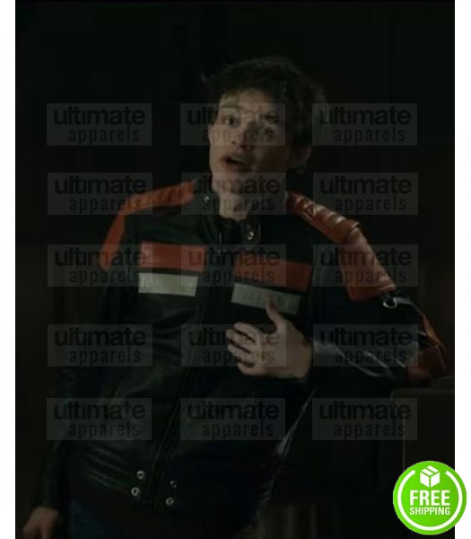 TITANS CURRAN WALTERS (JASON TODD) BLACK LEATHER JACKET