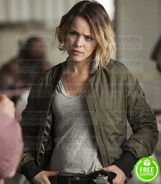 TRUE DETECTIVE RACHEL MCADAMS (ANI BEZZERIDES) GREEN BOMBER JACKET