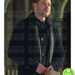 LOCKE AND KEY AARON ASHMORE (DUNCAN LOCKE) BLACK WOOL COAT