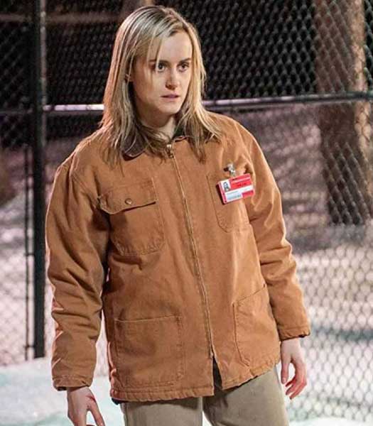 ORANGE IS THE NEW BLACK TAYLOR SCHILLING BROWN JACKET