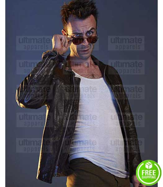 PREACHER JOSEPH GILGUN (CASSIDY) BROWN LEATHER JACKET
